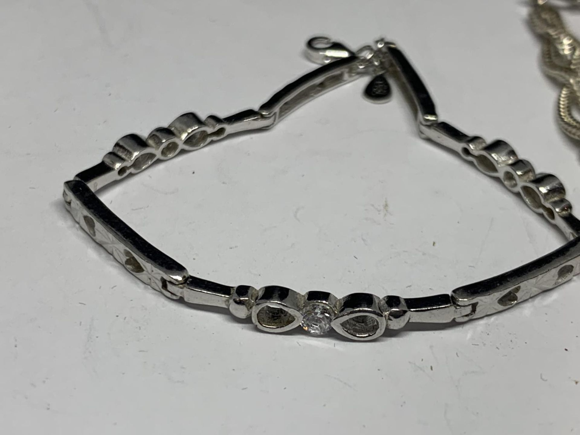TWO SILVER BRACELETS - Image 2 of 3