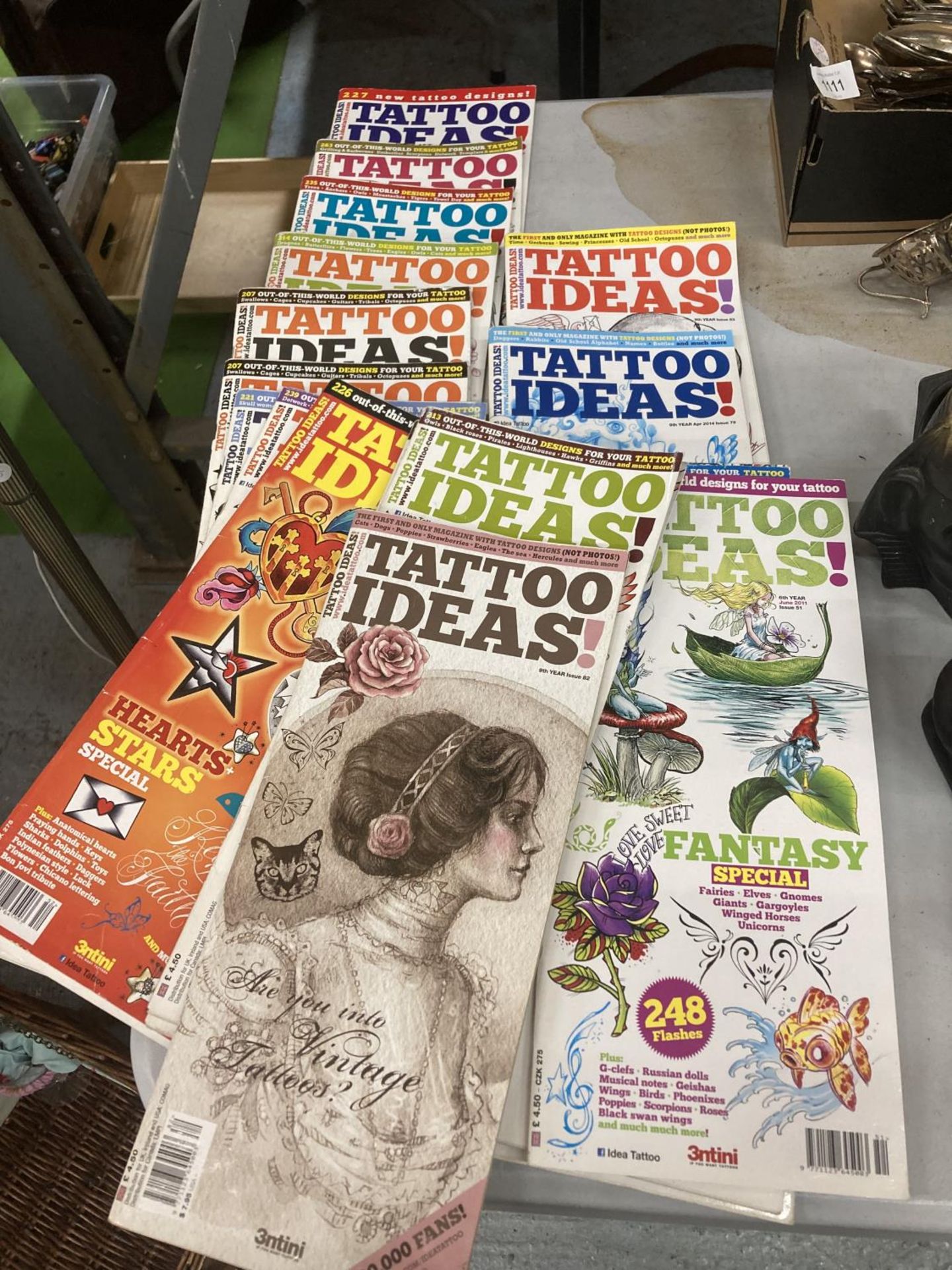 A QUANTITY OF 'TATTOO IDEAS' BOOKS