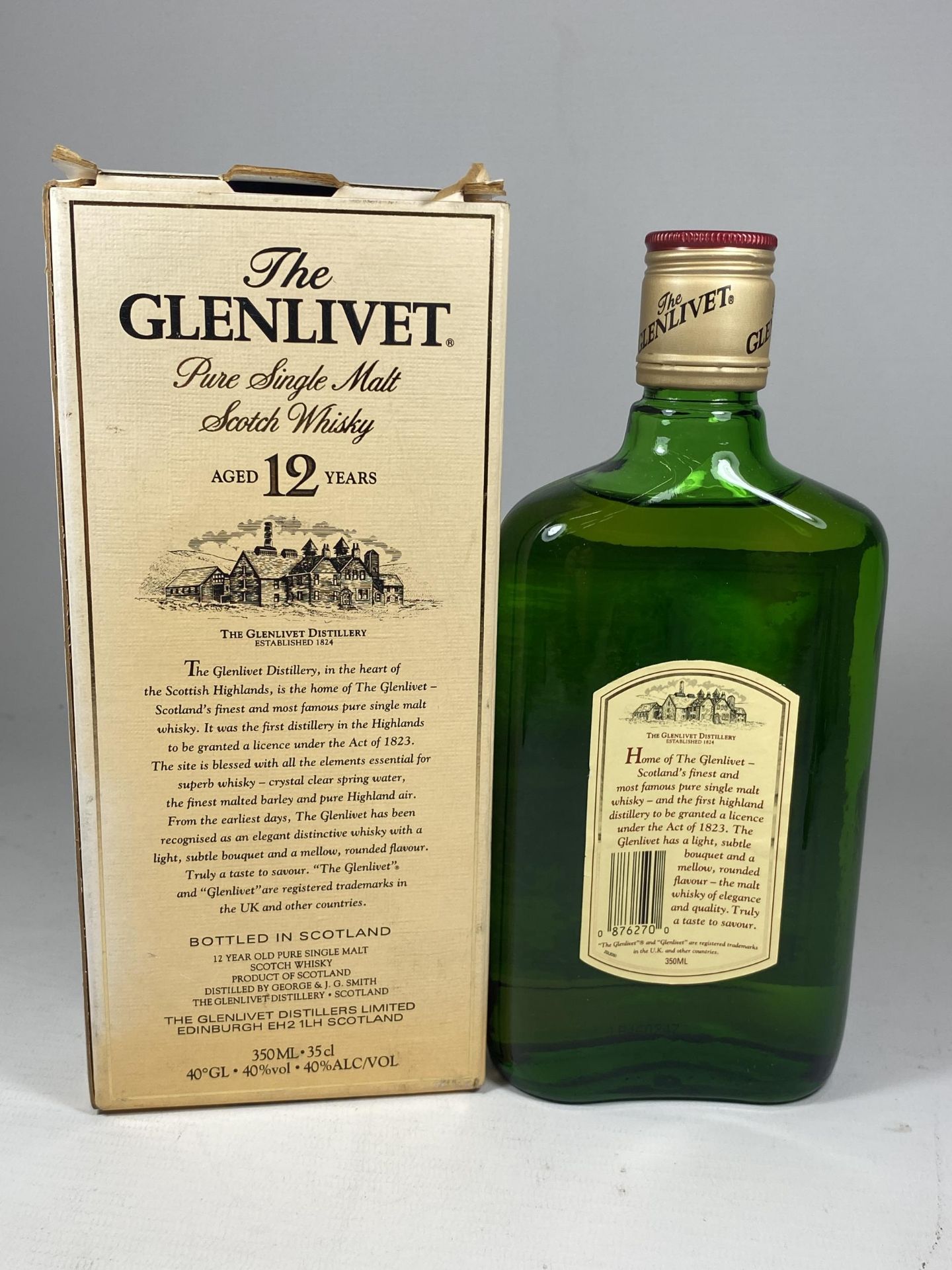 1 X BOXED 35CL BOTTLE - 1980/1990'S THE GLENLIVET 12 YEAR OLD PURE SINGLE MALT SCOTCH WHISKY - Bild 3 aus 3