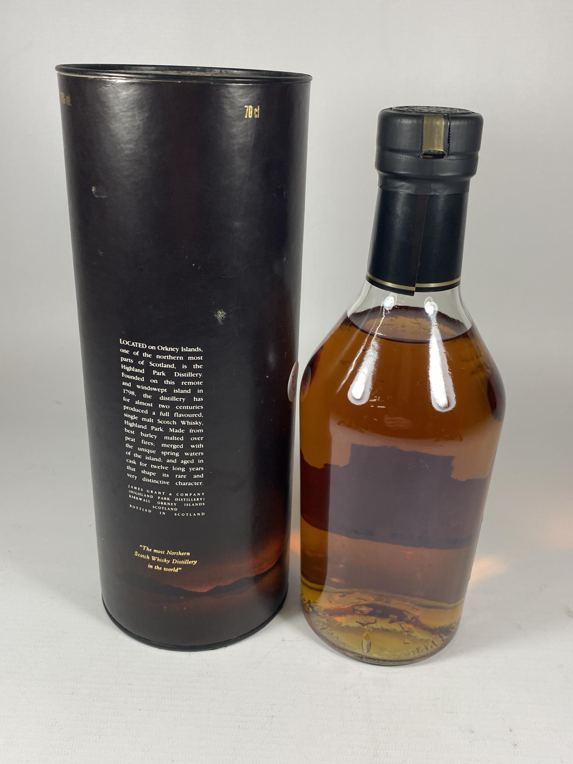 1 X 70CL BOXED BOTTLE - HIGHLAND PARK 12 YEAR OLD ORKNEY ISLANDS SINGLE MALT SCOTCH WHISKY - Image 3 of 3