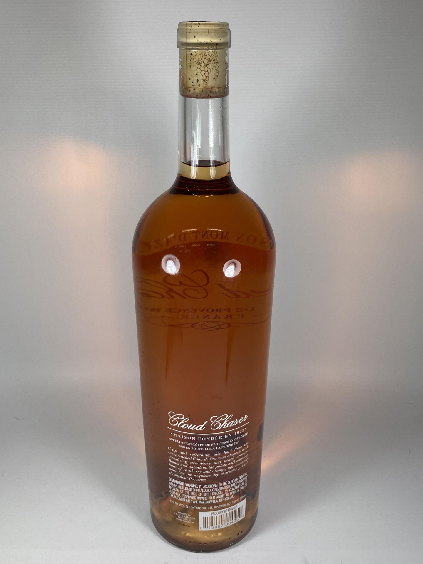 1 X 3L BOTTLE - CLOUD CHASER COTES DE PROVENCE ROSE WINE - Image 3 of 3