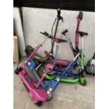 SIX CHILDRENS ELECTRIC SCOOTERS