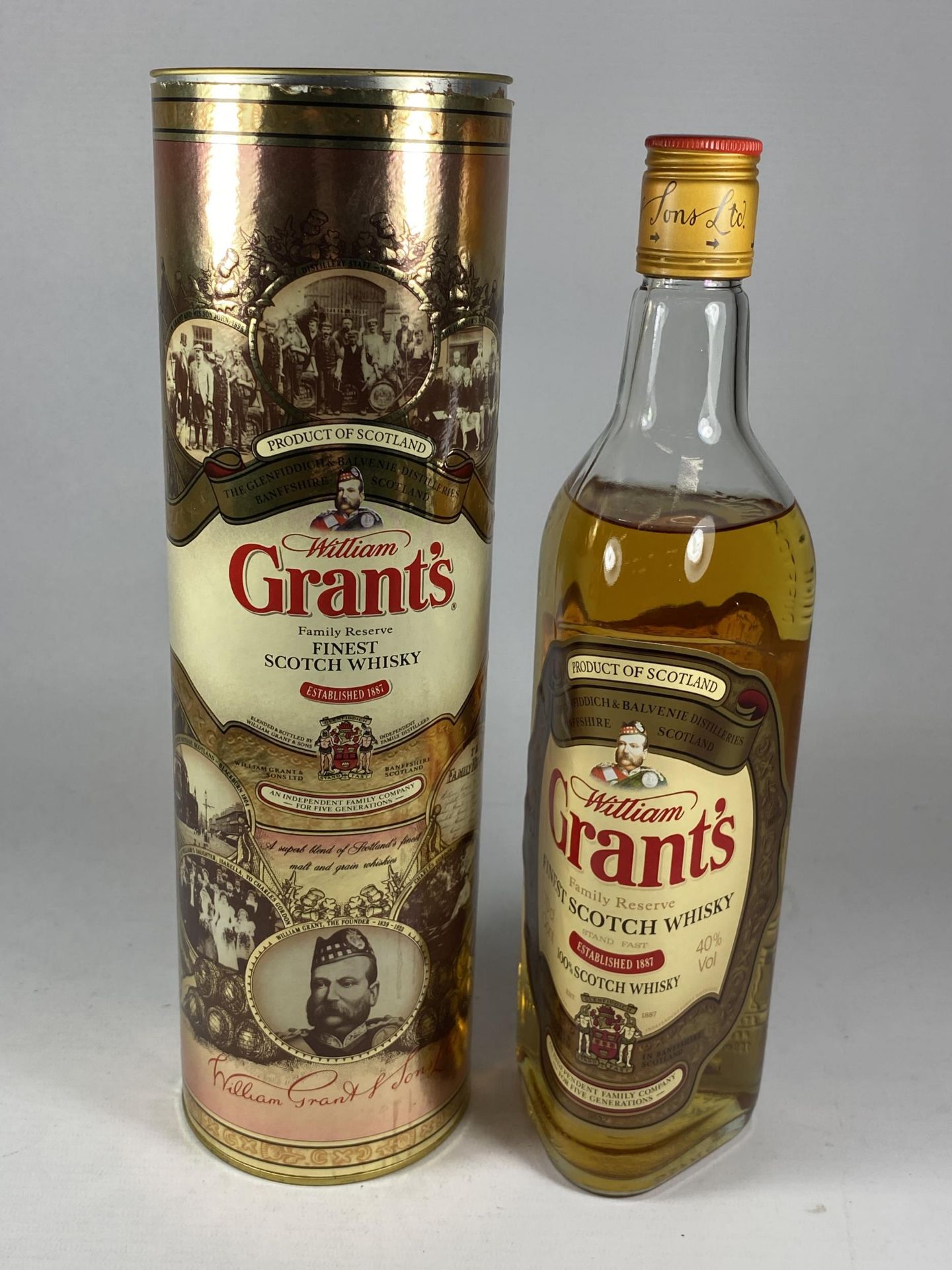 1 X 70CL BOXED BOTTLE - WILLIAM GRANTS FINEST SCOTCH WHISKY