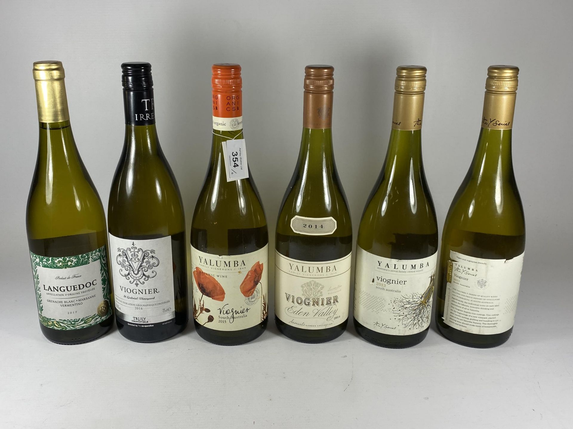 6 X MIXED BOTTLES OF WHITE WINE - 5 X VIOGNIER & LANGUEDOC