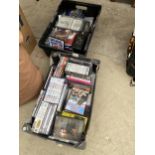 AN ASSORTMENT OF DVDS AND CDS ETC