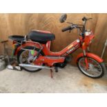 A TOMOS A3 MS MOTORCYCLE 49CC, PETROL, REGISTRATION NUMBER: F727HVR, 1926 MILES ON THE CLOCK AND