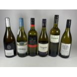 6 X MIXED BOTTLES OF WHITE WINE - VIOGNIER & OYSTER BAY ETC