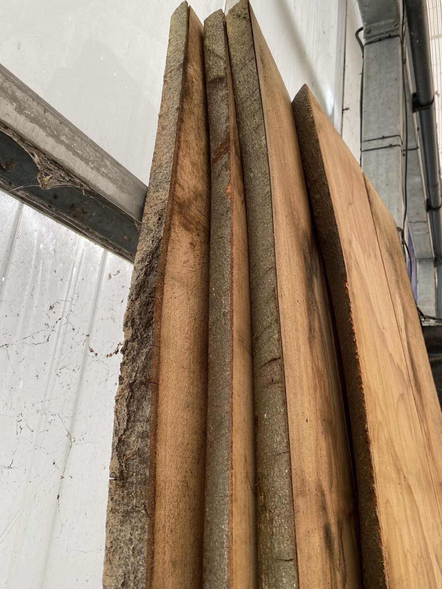 FOUR LENGTHS OF PLANKED BEECH TIMBER (APPROX 250CM LONG) - Image 2 of 3