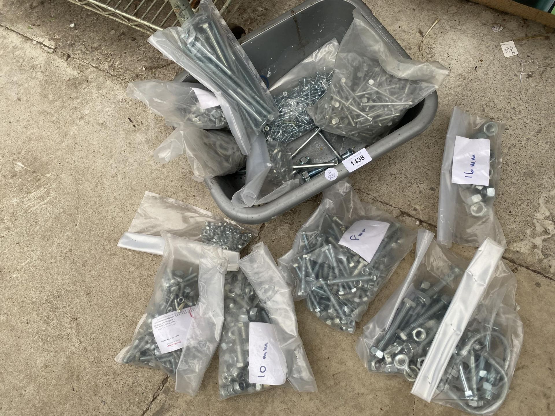 A LARGE QUANTITY OF AS NEW NUTS AND BOLTS