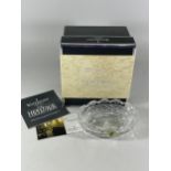 A BOXED WATERFORD CRYSTAL HERITAGE COLLECTION GLASS DISH