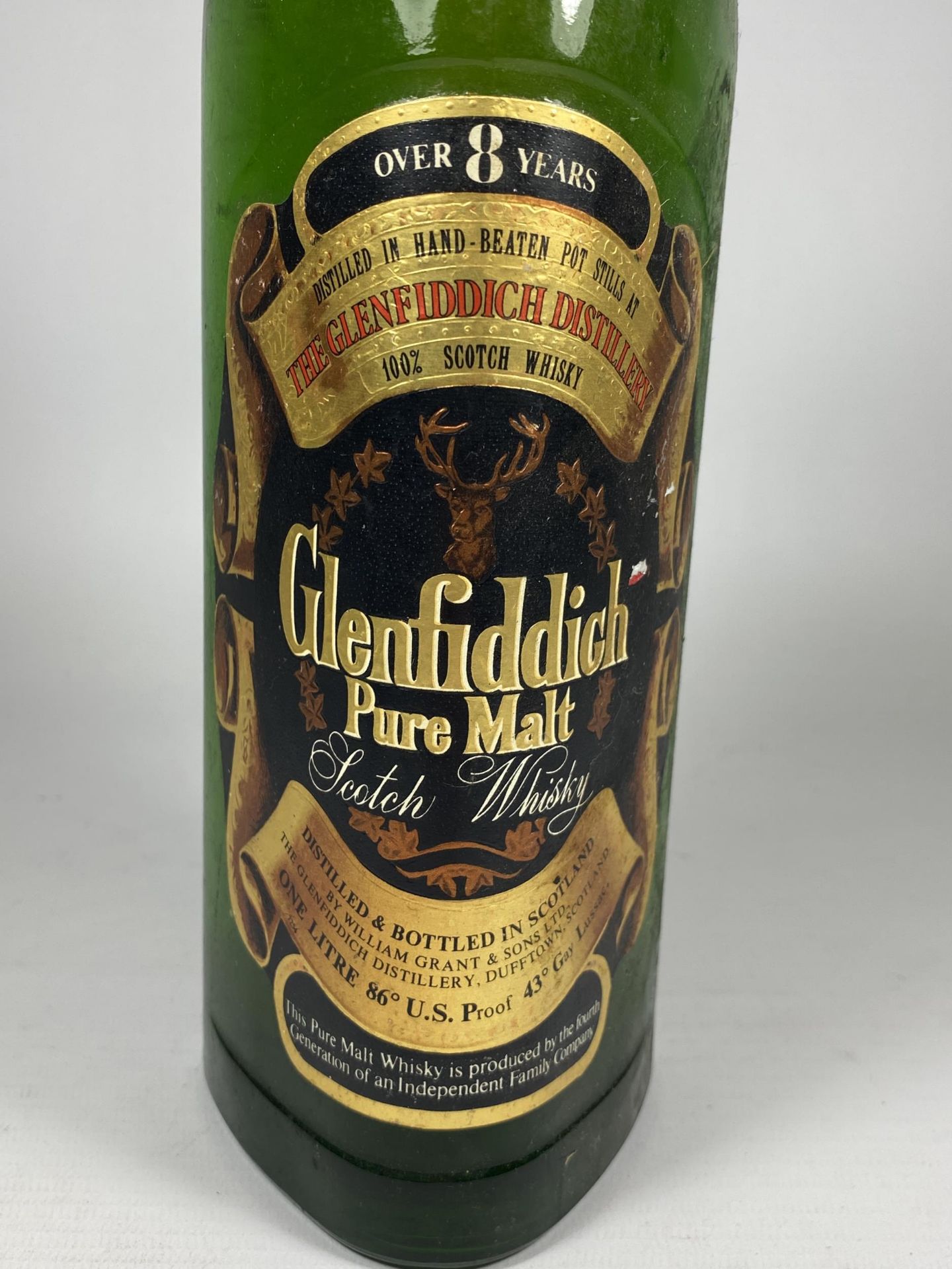 1 X 1L BOTTLE - GLENFIDDICH 8 YEAR OLD PURE MALT SCOTCH WHISKY - Image 2 of 3