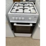 A WHITE FLAVEL ELECTRIC AND GAS FREESTANDING OVEN AND HOB