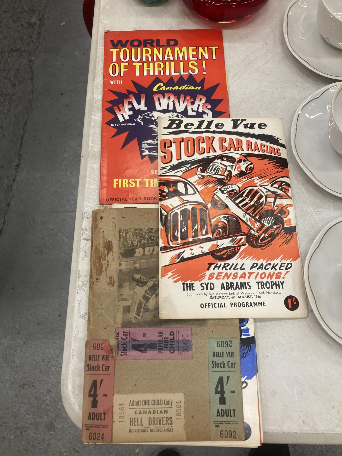 A QUANTITY OF 1960'S BELLE VUE STOCK CAR PROGRAMMES