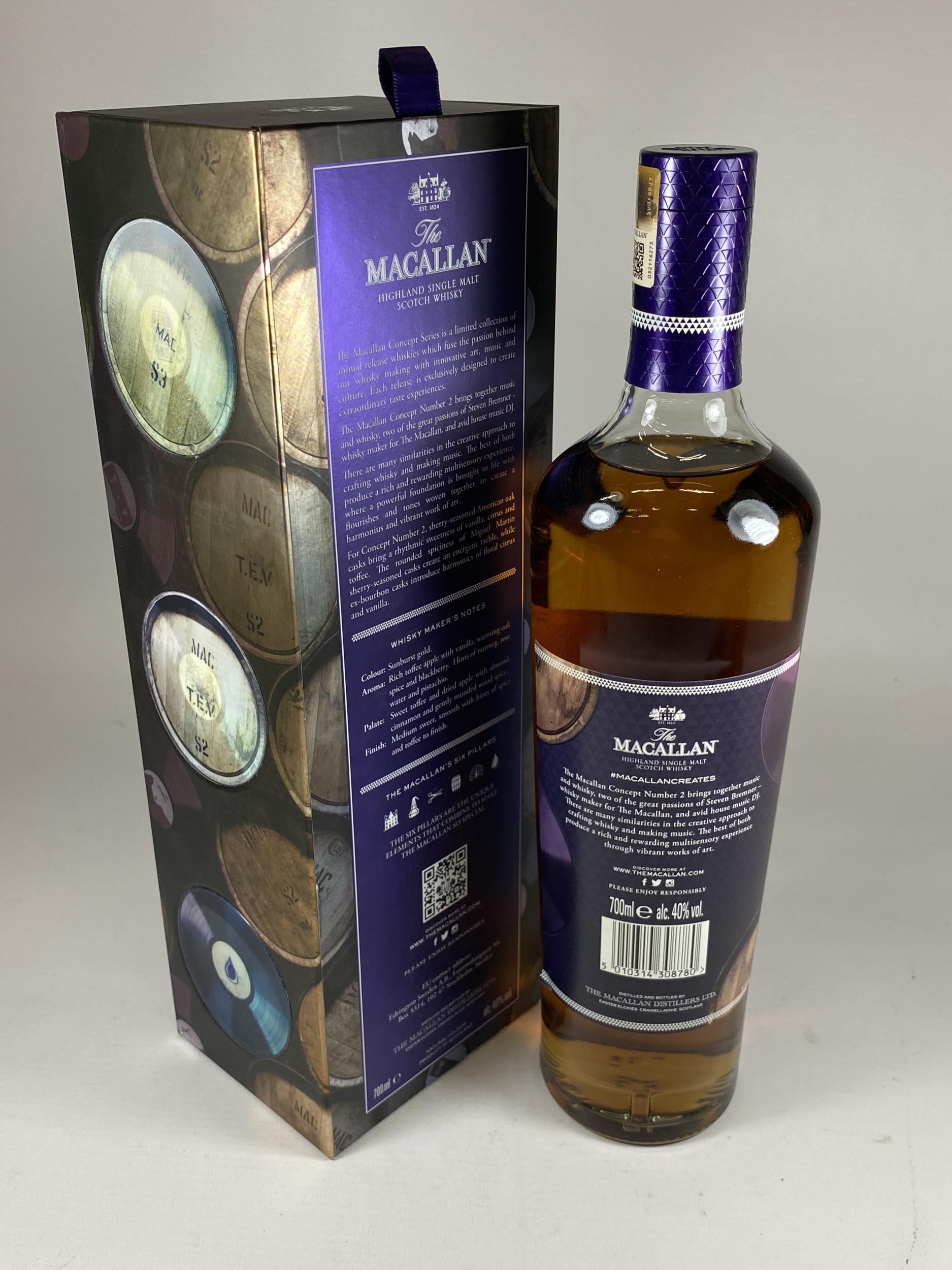 1 X BOXED 70CL BOTTLE - MACALLAN CONCEPT NO.2, LIMITED EDITION HIGHLAND SINGLE MALT SCOTCH WHISKY - Image 3 of 3