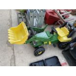 A JOHN DEERE CHILDS PEDAL TRACTOR