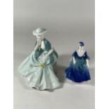 TWO COALPORT FIGURES - LADIES OF FASHION HAYLEY & TAKING THE AIR