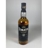 1 X 70CL BOTTLE - TOMATIN 12 YEAR OLD SINGLE HIGHLAND MALT SCOTCH WHISKY