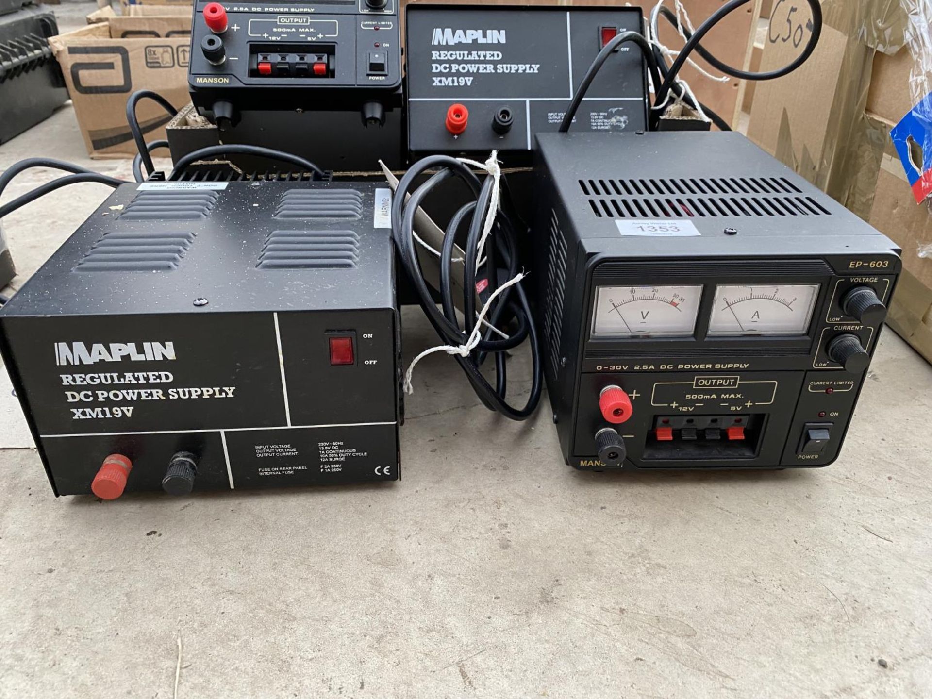 TWO MAPLIN REGULATED DC POWER SUPPLY UNITS AND TWO MANSON DC POWER SUPPLY UNITS - Image 2 of 3