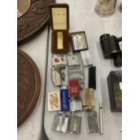 A QUANTITY OF VINTAGE LIGHTERS TO INCLUDE RONSON, ETC