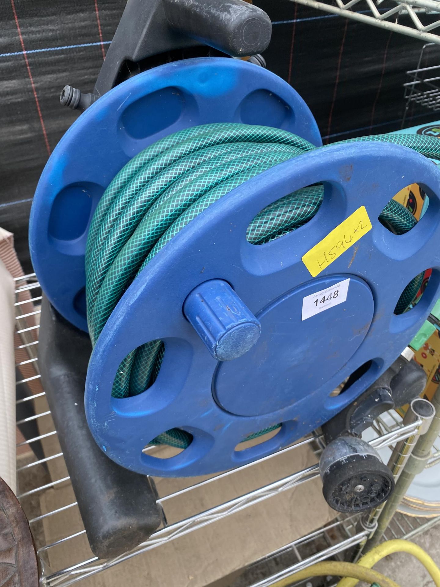 TWO GARDEN HOSE REELS - Image 2 of 3