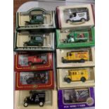 A QUANTITY OF BOXED DIE-CAST ADVERTISING VANS