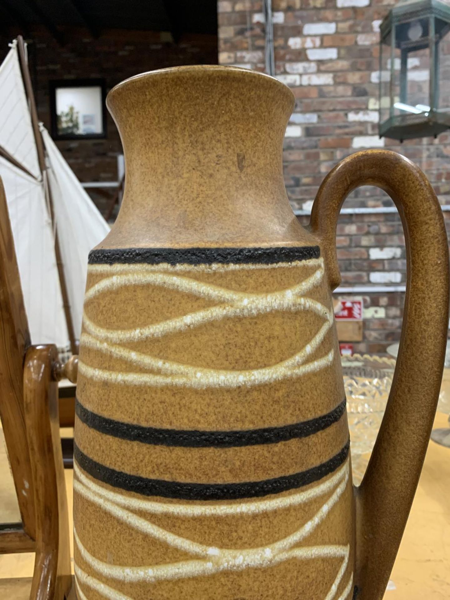 A LARGE WEST GERMAN VASE/ JUG HEIGHT APPROX 47CM - Image 2 of 2