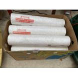 SIX ROLLS OF VARIOUS WALL PAPER