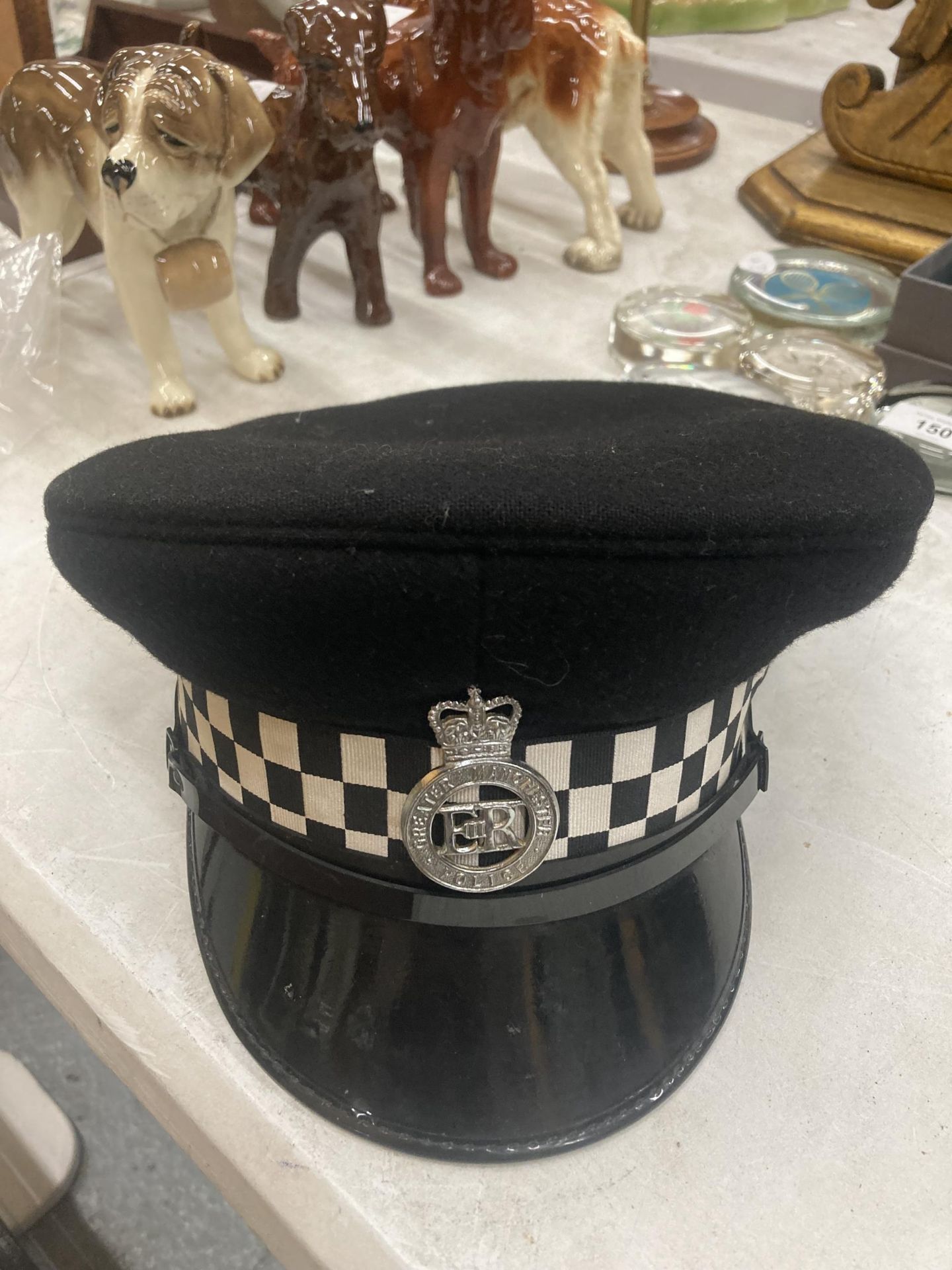 A GREATER MANCHESTER POLICEMAN'S HAT