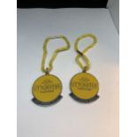 TWO UTTOXETER RACECOURSE MEMBERS BADGES