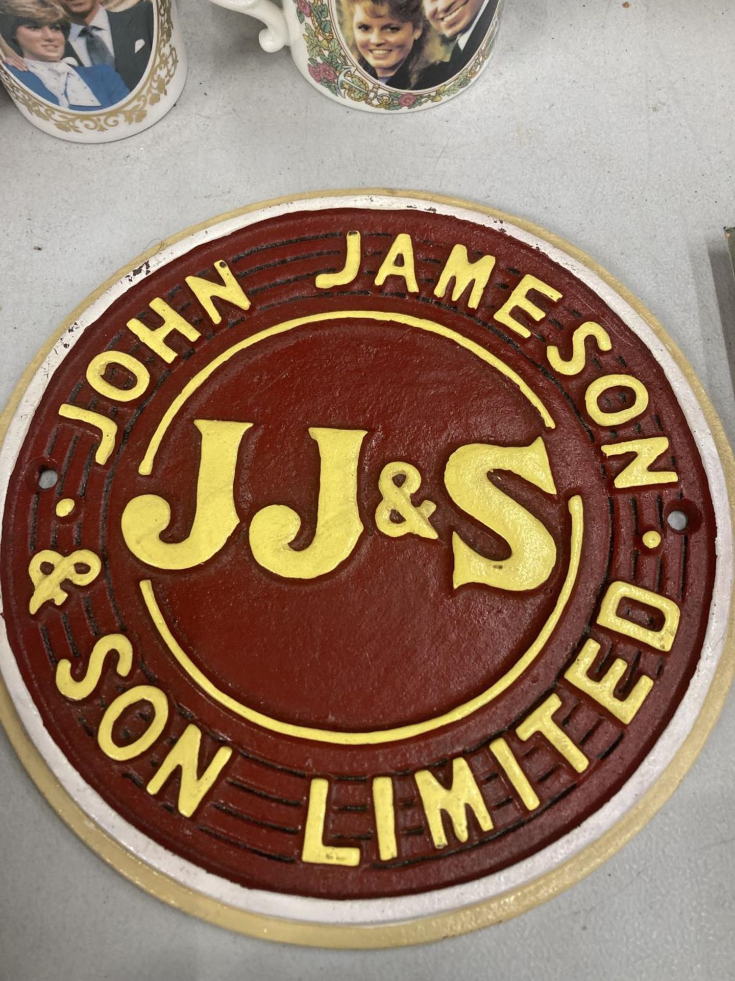 A VINTAGE STYLE CAST JOHN JAMESON AND SON LIMITED SIGN