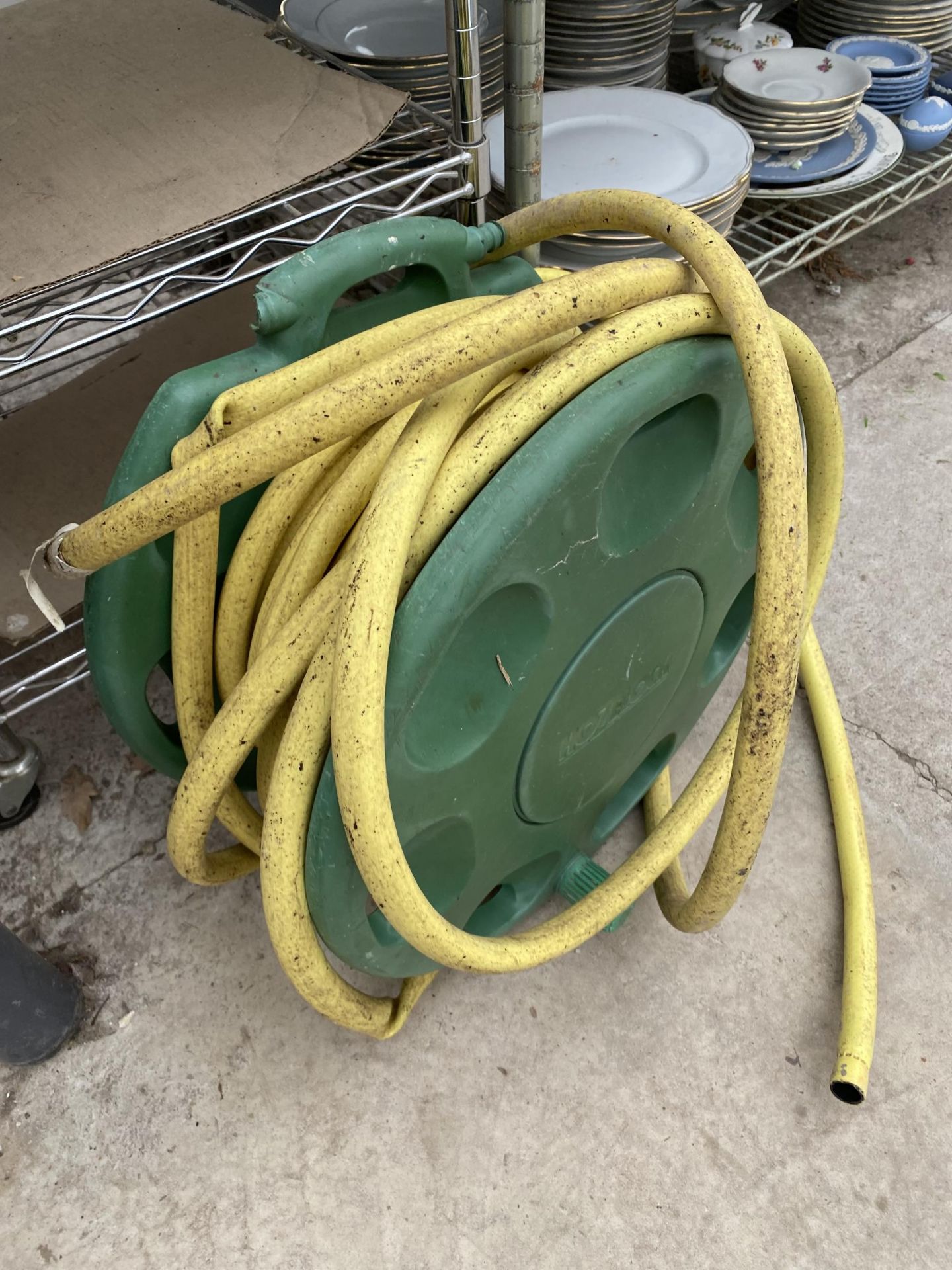 TWO GARDEN HOSE REELS - Image 3 of 3