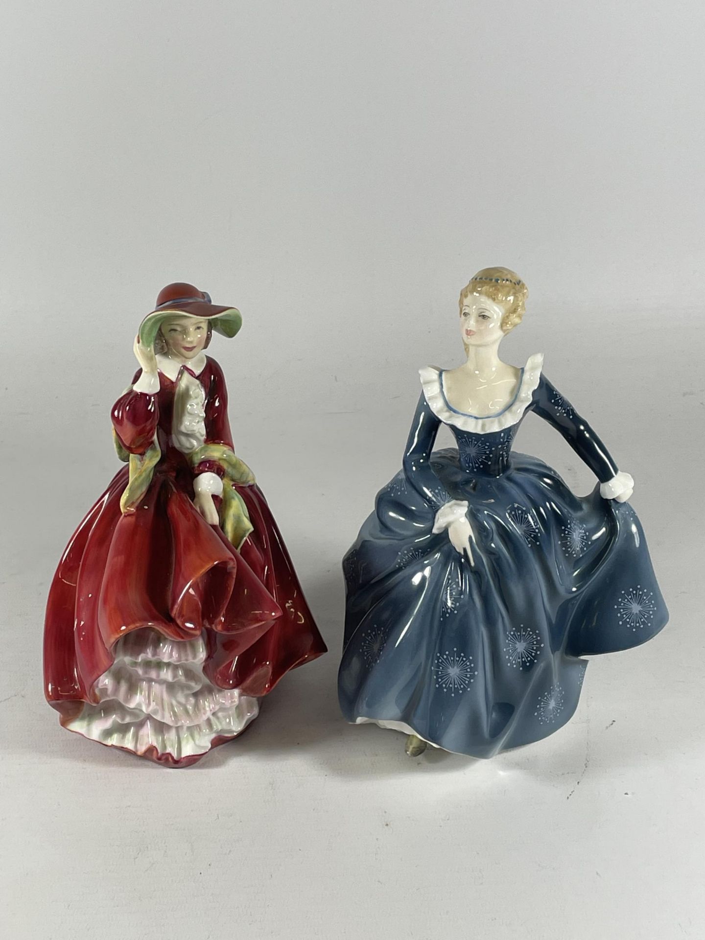 TWO ROYAL DOULTON FIGURES - TOP O' THE HILL HN1834 & FRAGRANCE HN2334 (SECONDS)