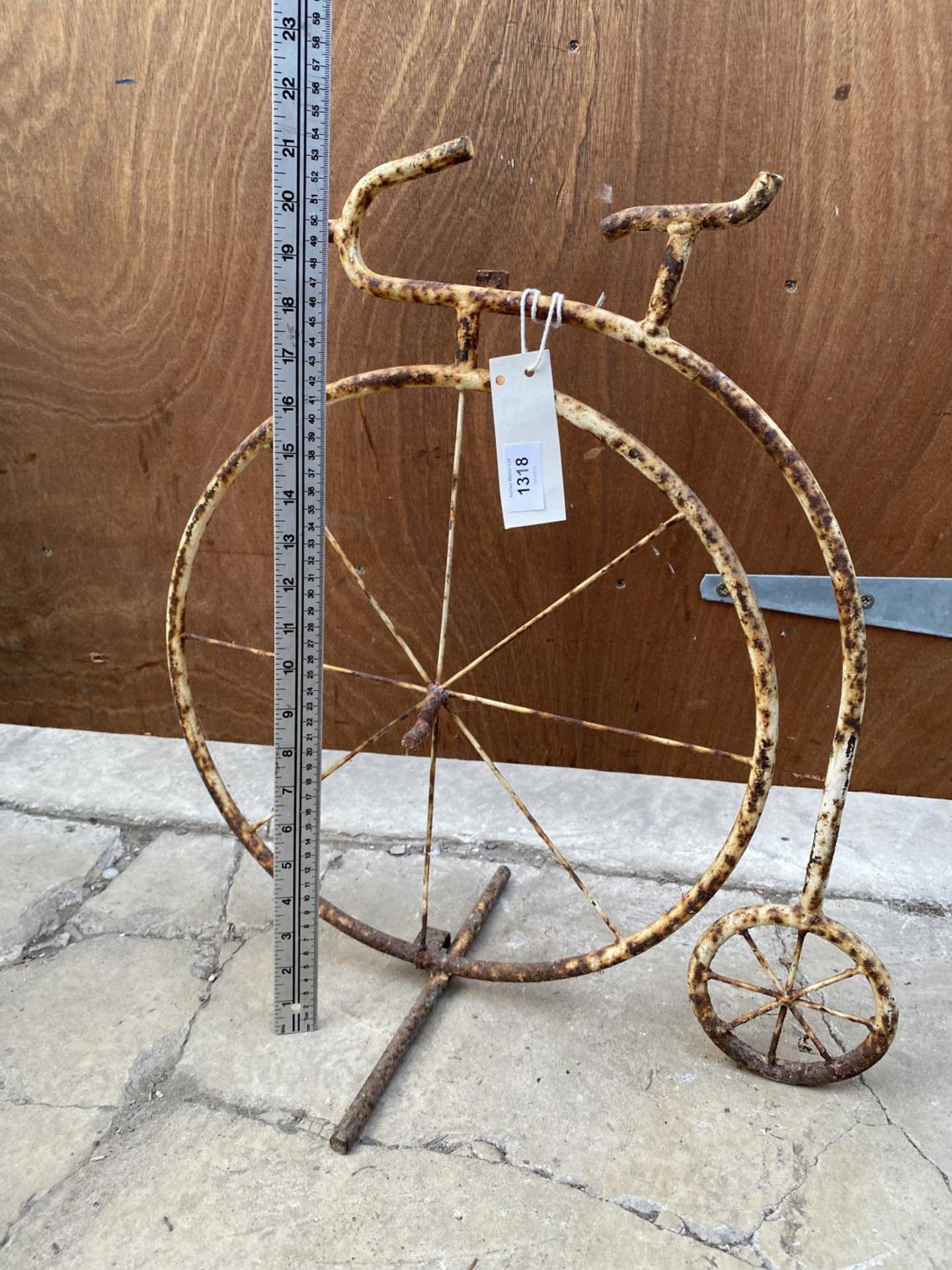 A MINIATURE METAL PENNY FARTHING - Image 2 of 2