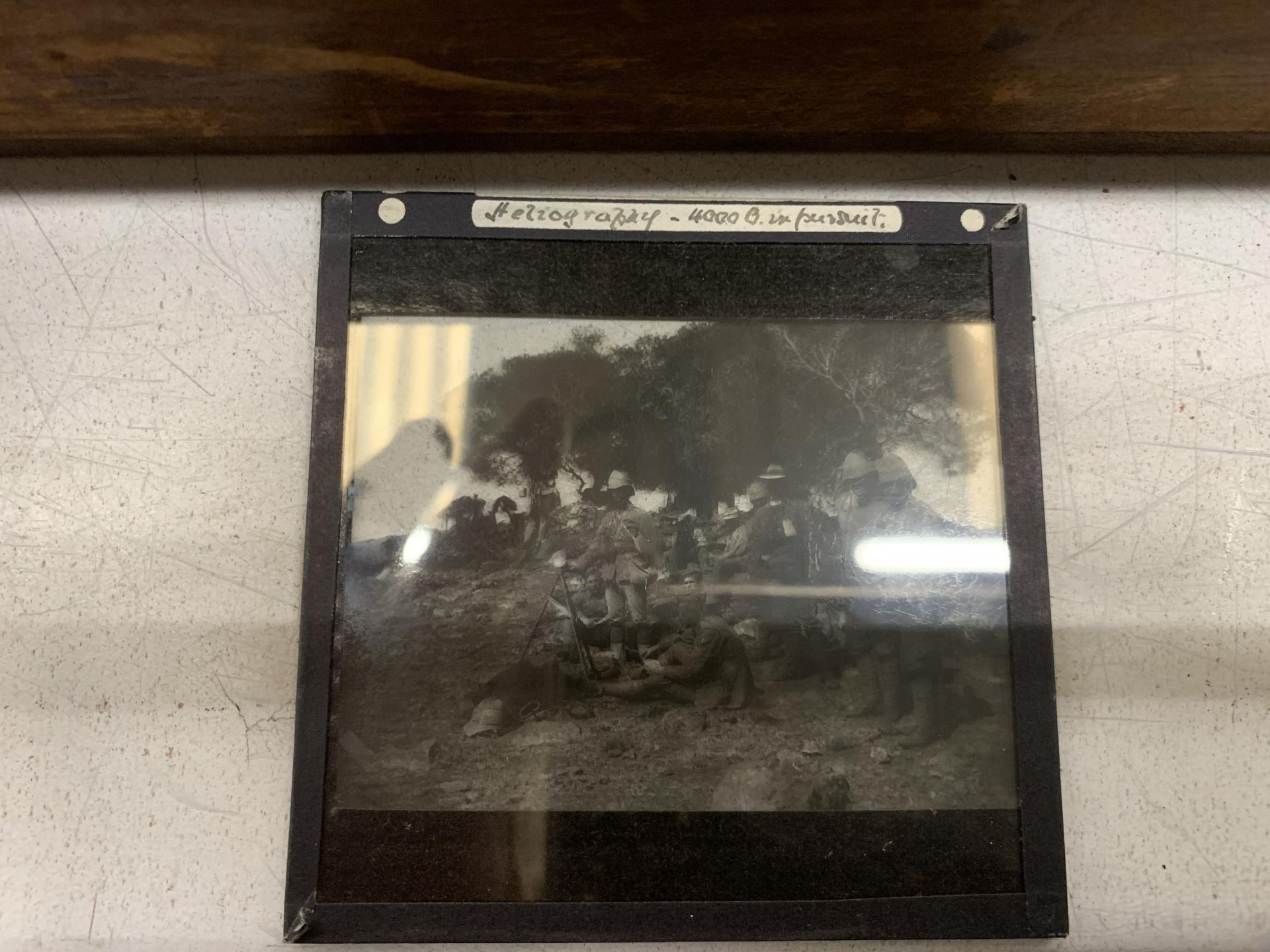 TWO BOXES CONTAINING SIXTY-FOUR BLACK AND WHITE PHOTOGRAPHIC SLIDES RELATING TO THE BOER WAR - Image 5 of 5