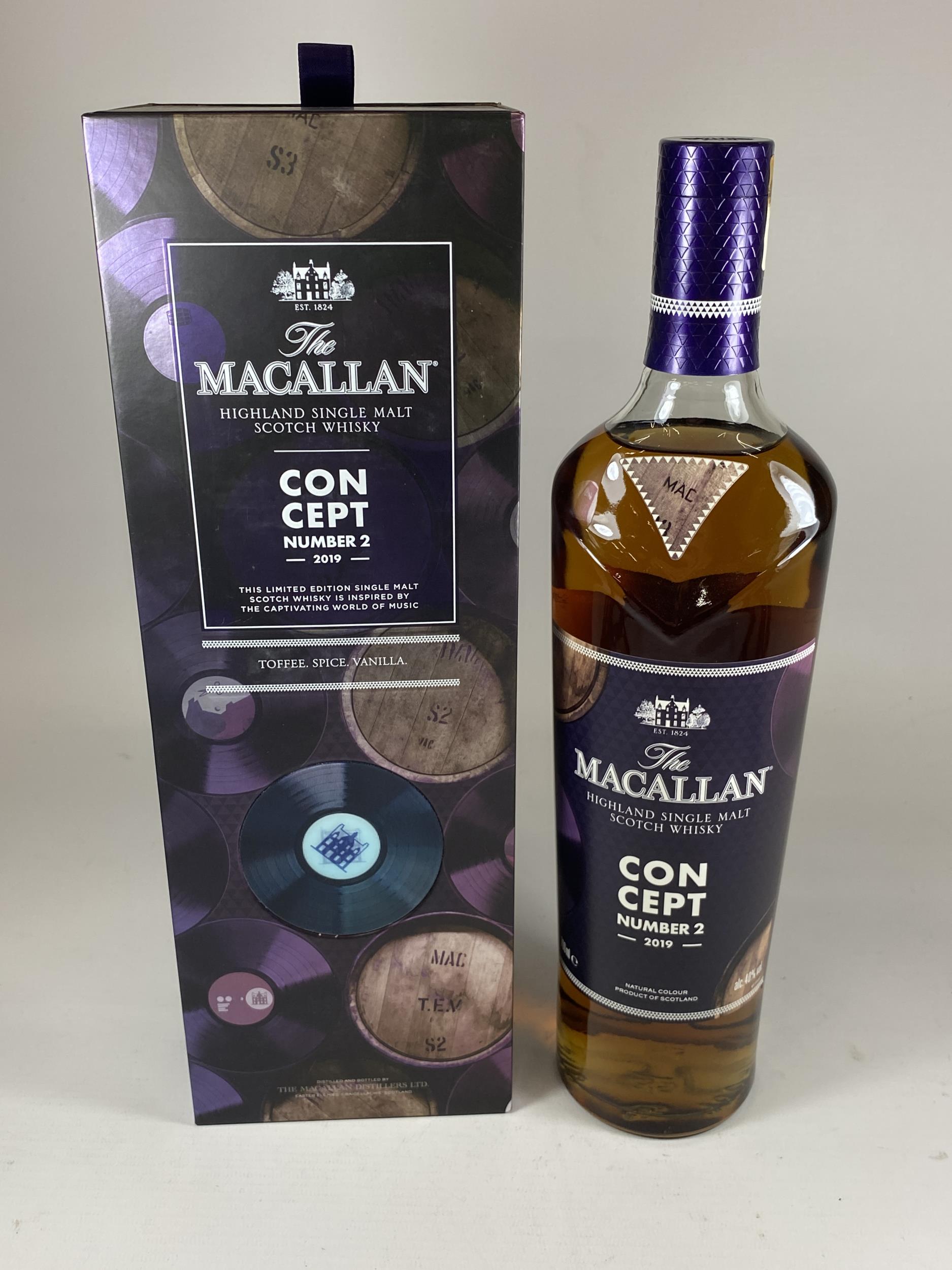 1 X BOXED 70CL BOTTLE - MACALLAN CONCEPT NO.2, LIMITED EDITION HIGHLAND SINGLE MALT SCOTCH WHISKY