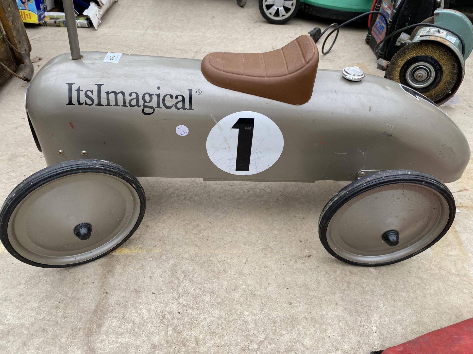 AN ITSIMAGICAL CHILDS RIDE ALONG CAR - Image 2 of 2