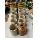 A QUANTITY OF STONEWARE POTS