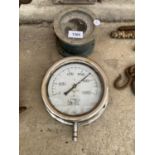 TWO VINTAGE PRESSURE GUAGES