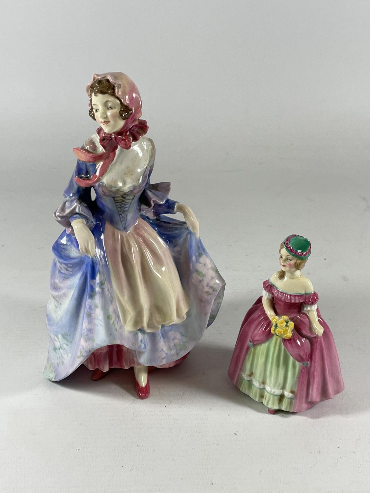 TWO ROYAL DOULTON FIGURES - SUZETTE HN1577 & DAINTY MAY (A/F)