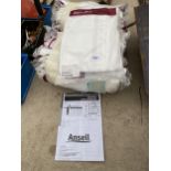 A QUANTITY OF ANSELL WHITE PROTECTIVE SUITS