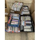 A LARGE QUANTITY OF ASSORTED DVDS