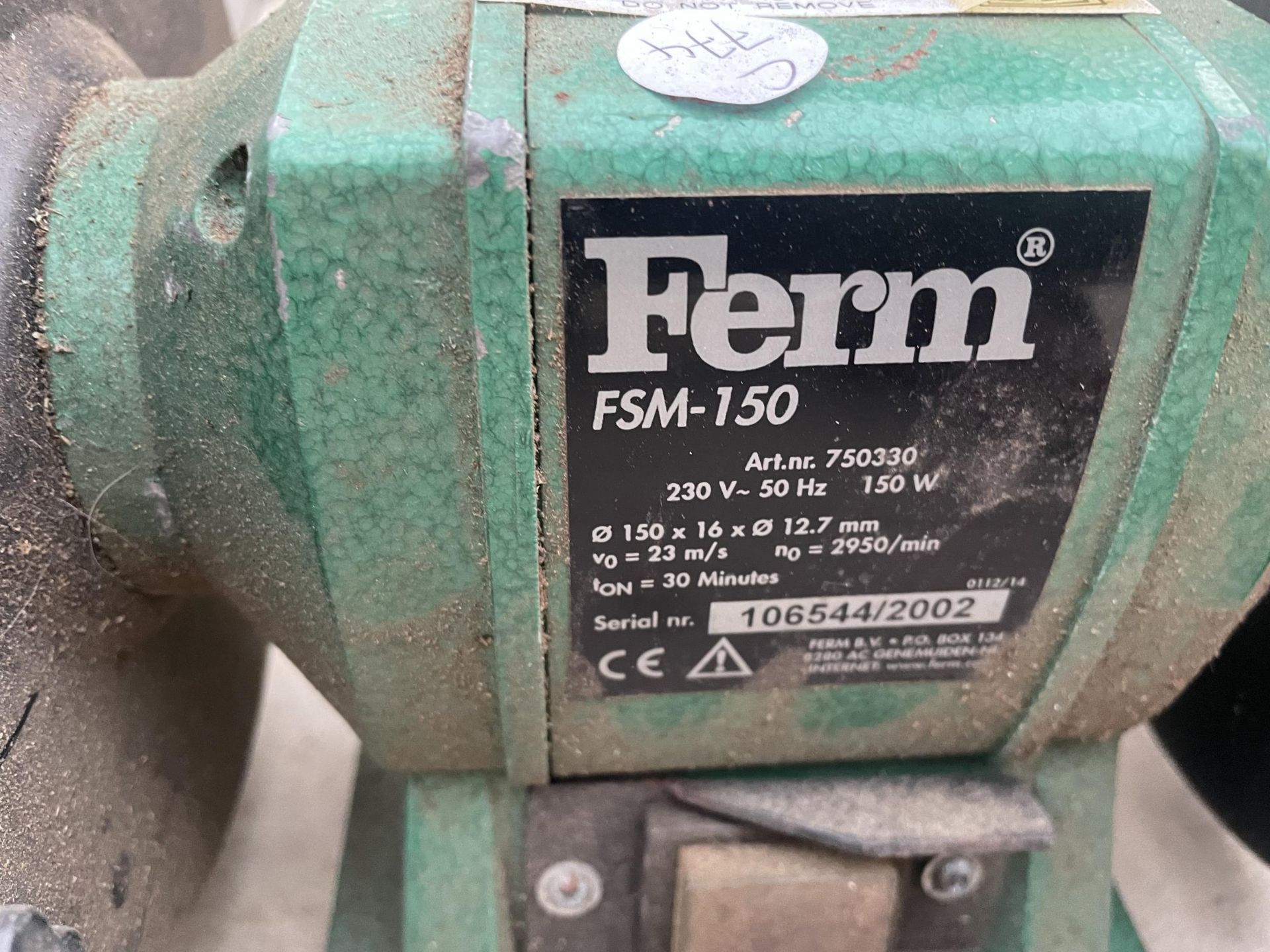 A FERM DOUBLE END BENCH GRINDER - Image 2 of 2