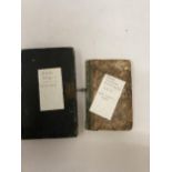 AN 1896-7 LEATHER BOUND DIARY WITH KEY PLUS 'TOUR THROUGH ENGLAND' FROM 1811 WITH COPPER PLATES