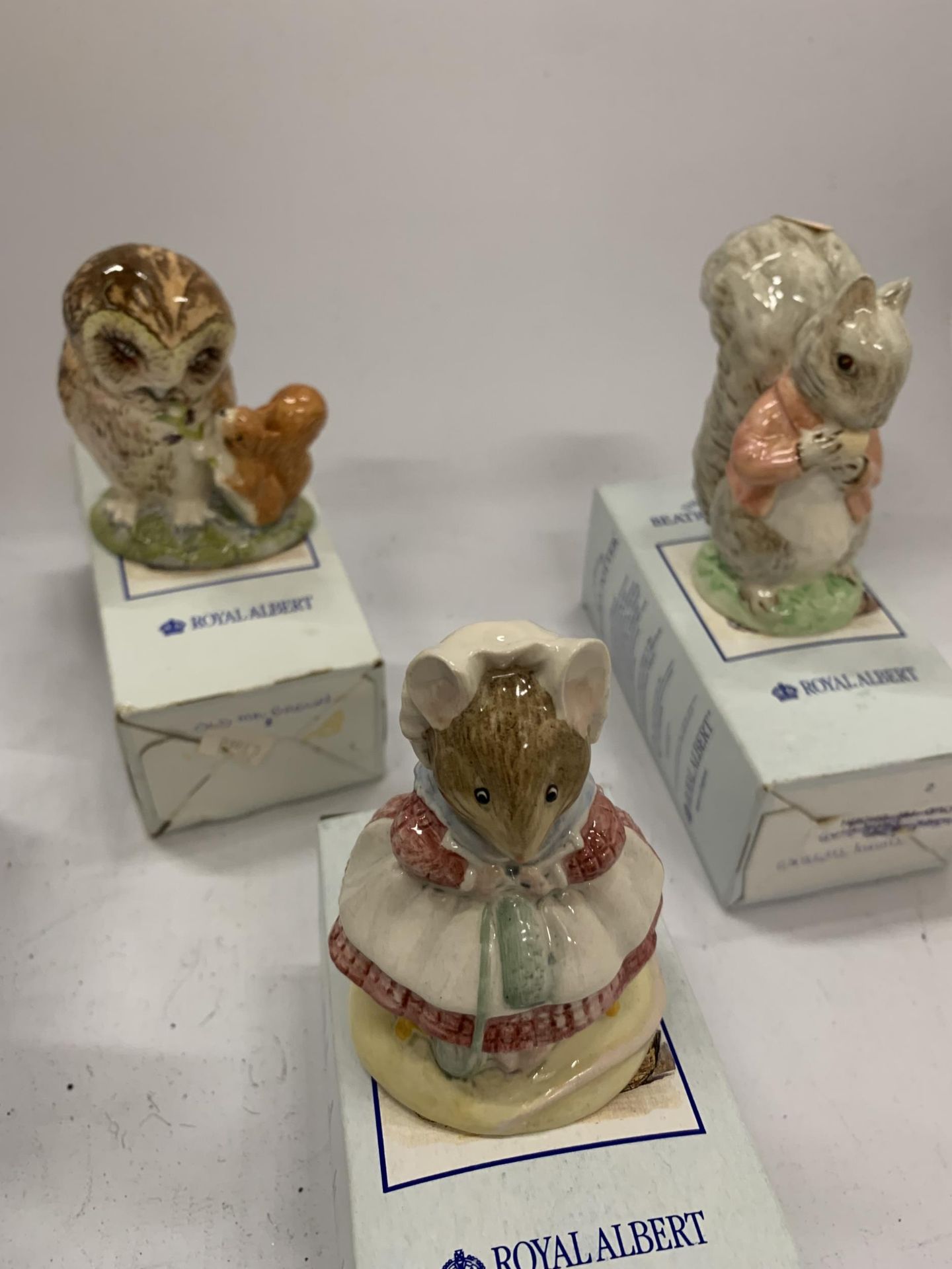 FIVE BOXED ROYAL ALBERT BEATRIX POTTER FIGURES TO INCLUDE LITTLE BLACK RABBIT, MISS DORMOUSE, THE - Image 5 of 6