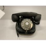 A HEAVY VINTAGE BRASS AND CAST BELGIUM R.T.T. TELEPHONE