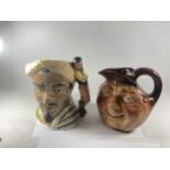 TWO ROYAL DOULTON TOBY JUGS TO INCLUDE OTHELLO AND JOHN BARLEYCORN