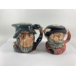 TWO ROYAL DOULTON WHISKY DECANTERS TO INCLUDE FALSTAFF AND RIP VAN WINKLE