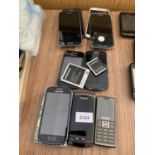 NINE VARIOUS SAMSUNG MOBILE PHONES