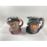 TWO ROYAL DOULTON WHISKY DECANTERS TO INCLUDE FALSTAFF AND RIP VAN WINKLE