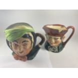 TWO ROYAL DOULTON TOBY JUGS TO INCLUDE SAIRY GAMP AND OLD CHARLIE